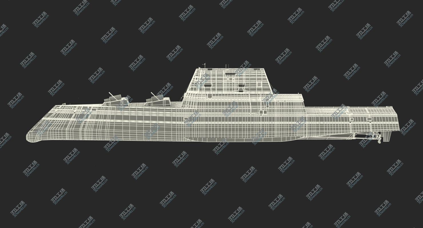 images/goods_img/2021040232/Zumwalt Class Destroyer US Stealth Ship Rigged/5.jpg